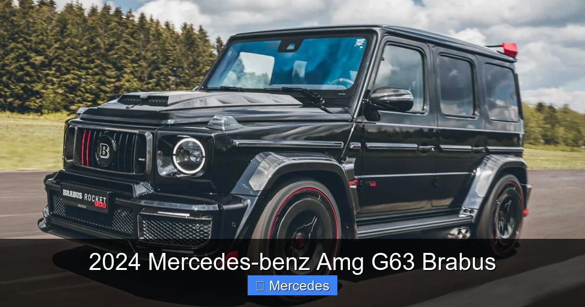 2024 Mercedes-benz Amg G63 Brabus