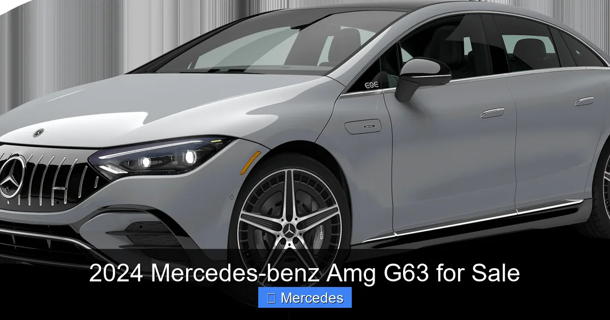 2024 Mercedes-benz Amg G63 for Sale