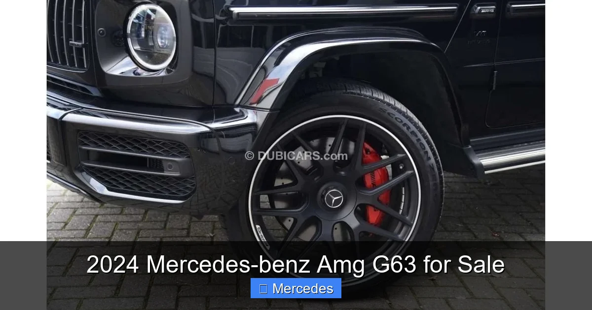 2024 Mercedes-benz Amg G63 for Sale