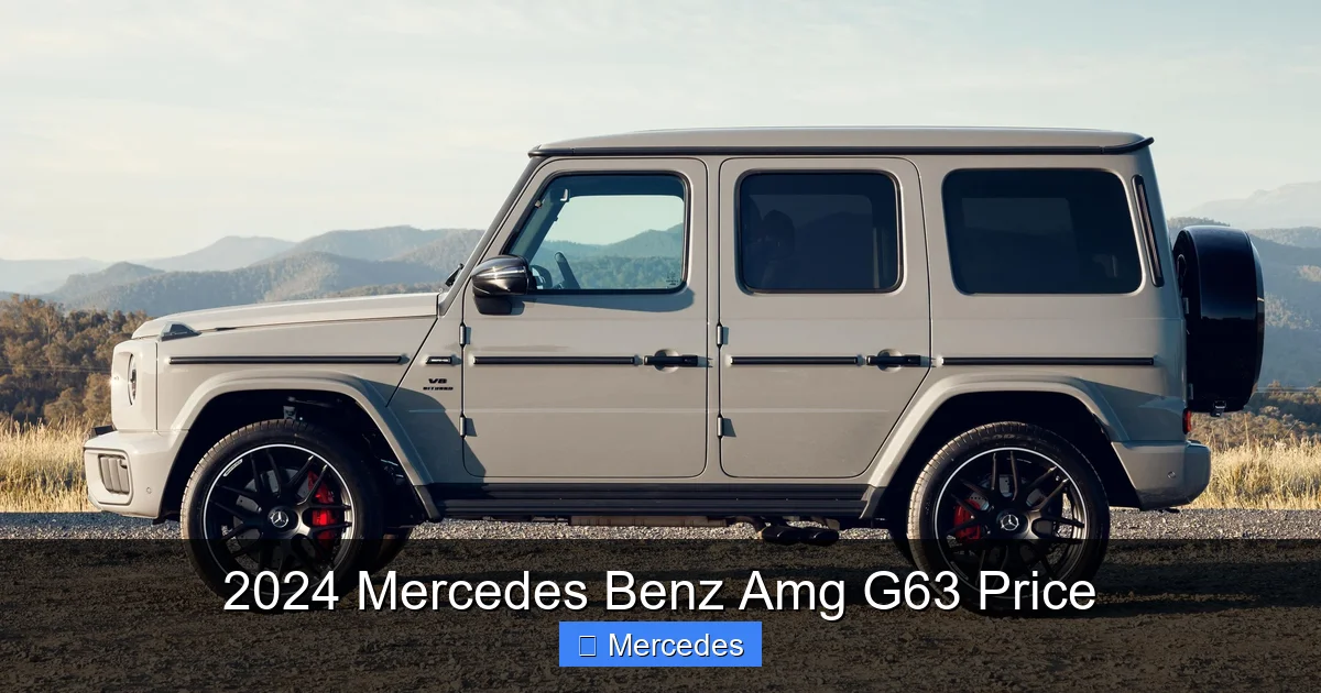 2024 Mercedes Benz Amg G63 Price