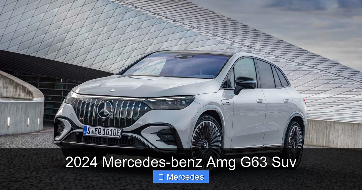 2024 Mercedes-benz Amg G63 Suv