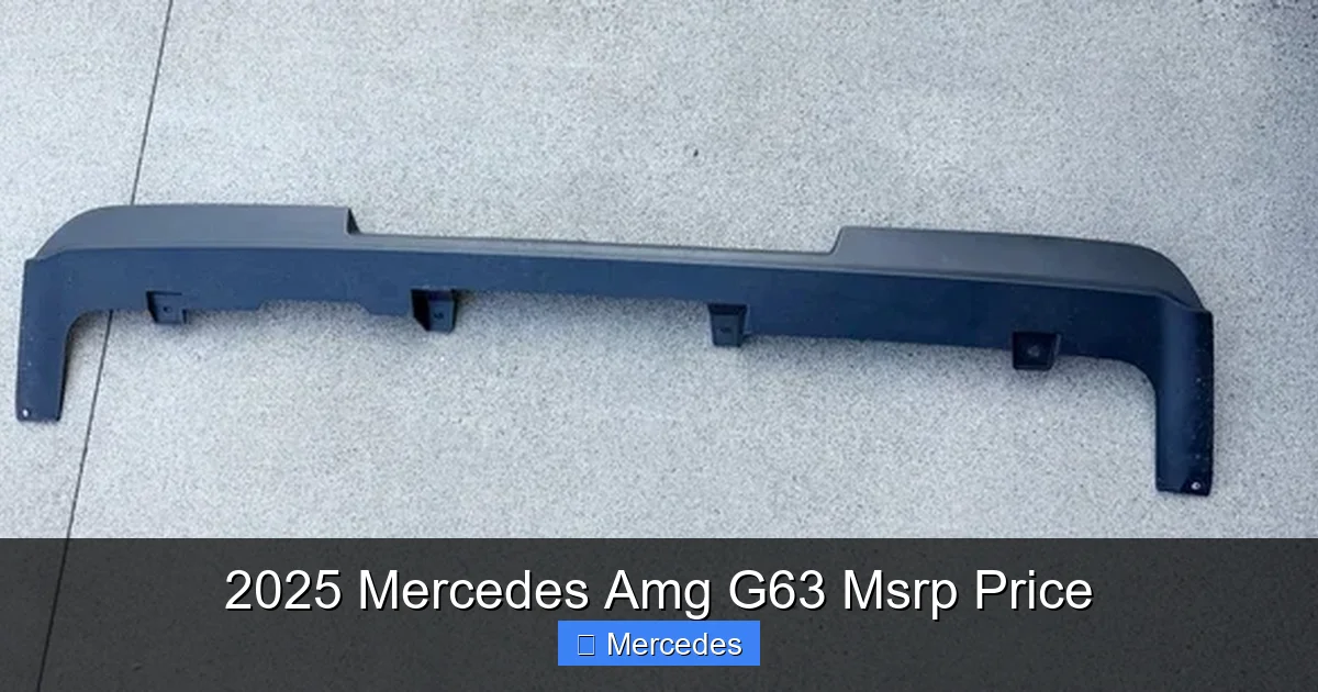 2025 Mercedes Amg G63 Msrp Price