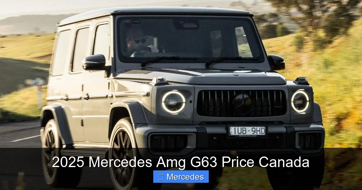 2025 Mercedes Amg G63 Price Canada