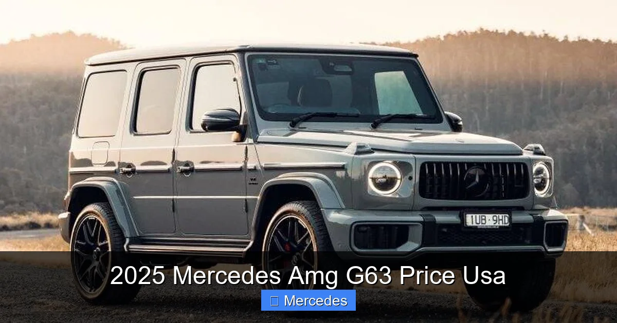 2025 Mercedes Amg G63 Price Usa