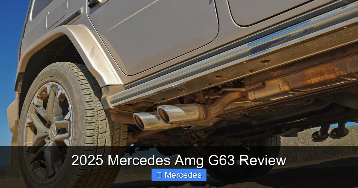 2025 Mercedes Amg G63 Review
