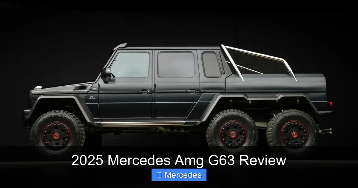 2025 Mercedes Amg G63 Review