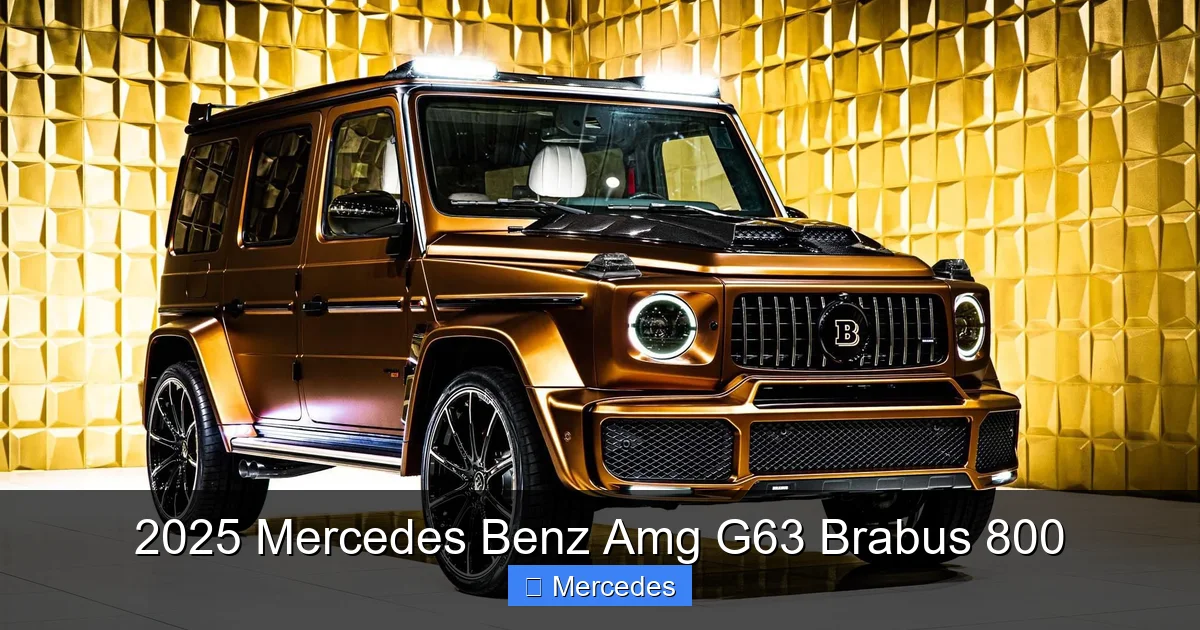2025 Mercedes Benz Amg G63 Brabus 800