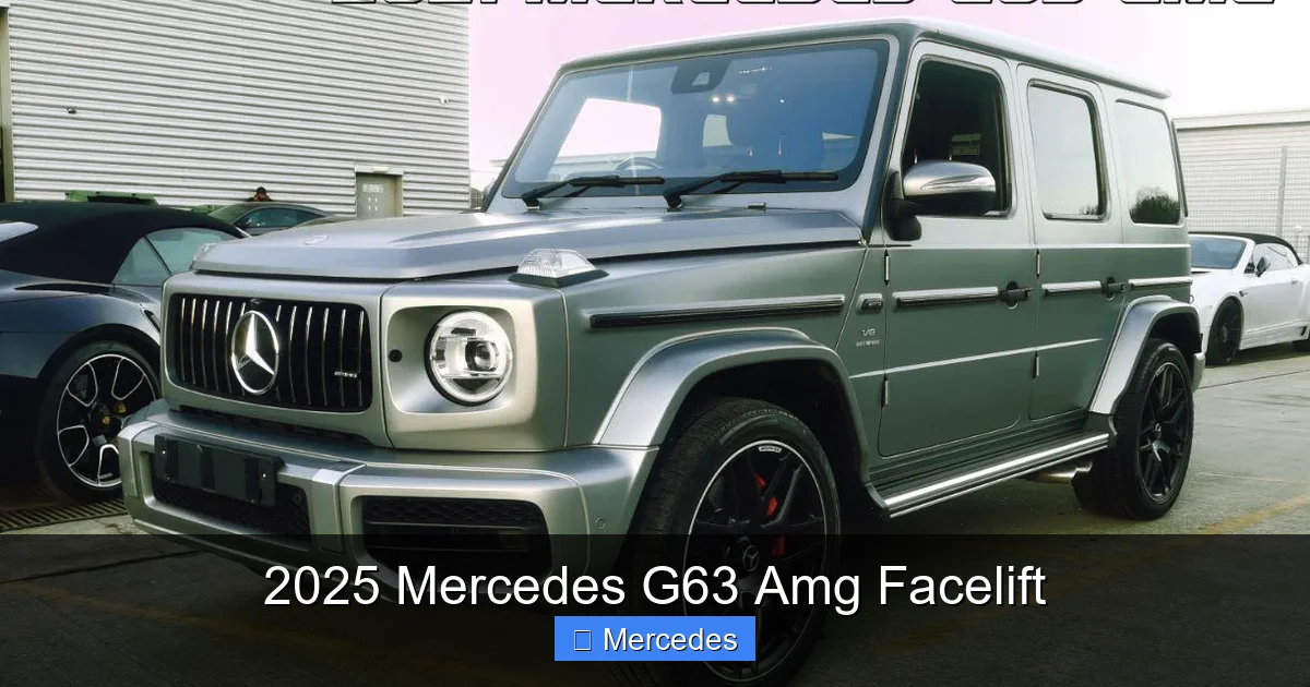 2025 Mercedes G63 Amg Facelift