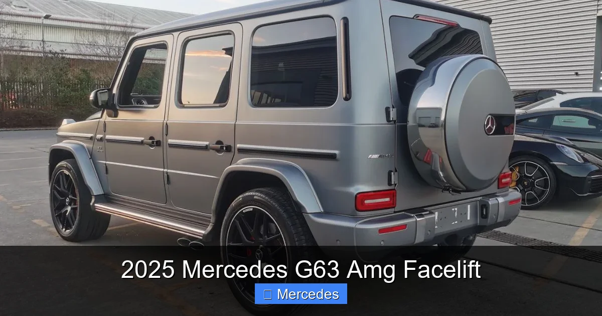 2025 Mercedes G63 Amg Facelift