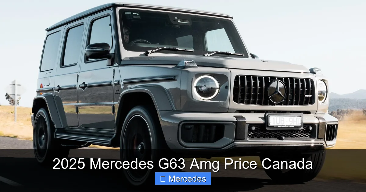 2025 Mercedes G63 Amg Price Canada