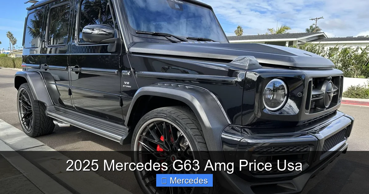 2025 Mercedes G63 Amg Price Usa