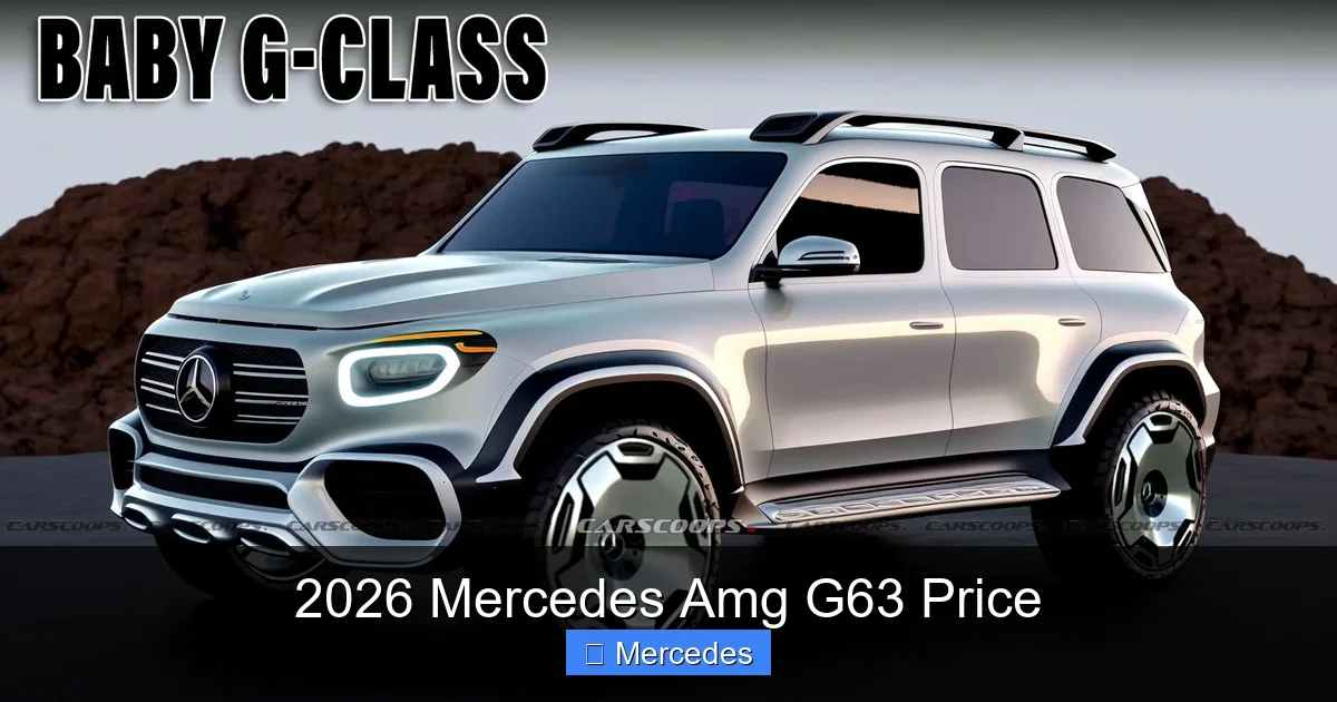 2026 Mercedes Amg G63 Price