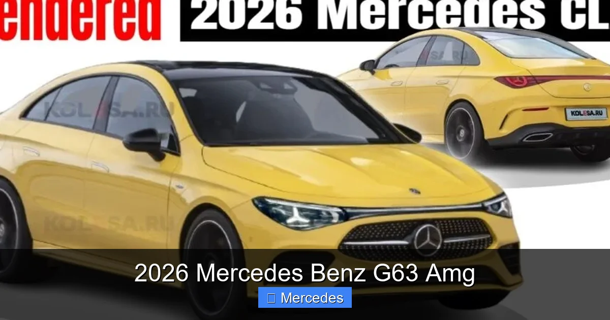 2026 Mercedes Benz G63 Amg