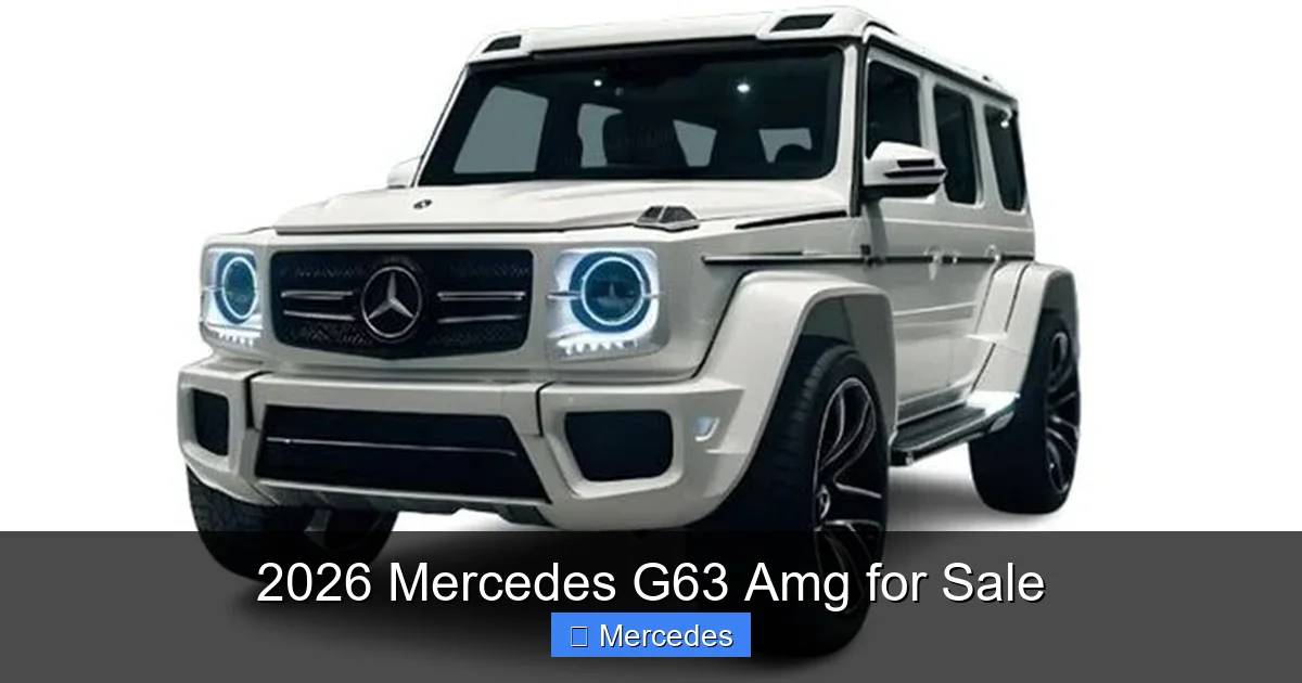 2026 Mercedes G63 Amg for Sale