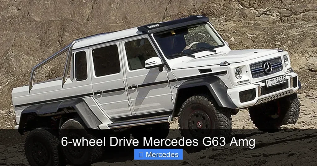 6-wheel Drive Mercedes G63 Amg