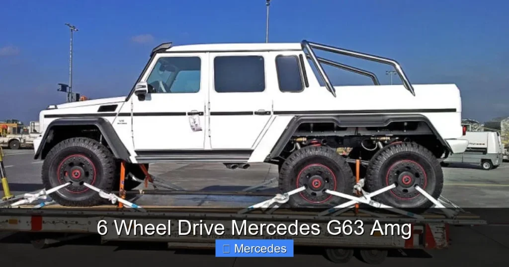 6 Wheel Drive Mercedes G63 Amg
