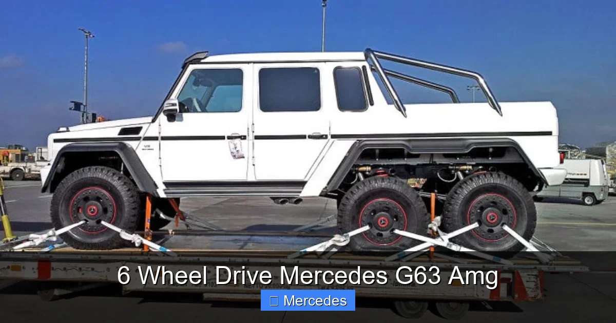 6 Wheel Drive Mercedes G63 Amg