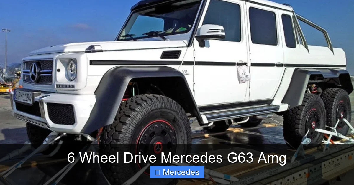 6 Wheel Drive Mercedes G63 Amg