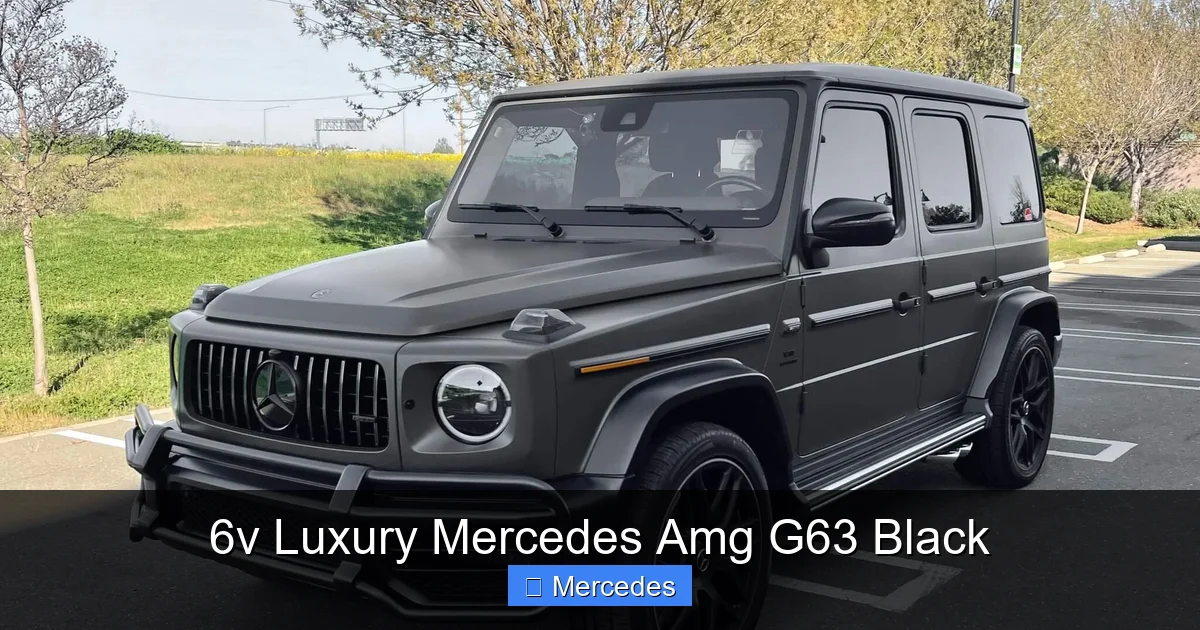 6v Luxury Mercedes Amg G63 Black