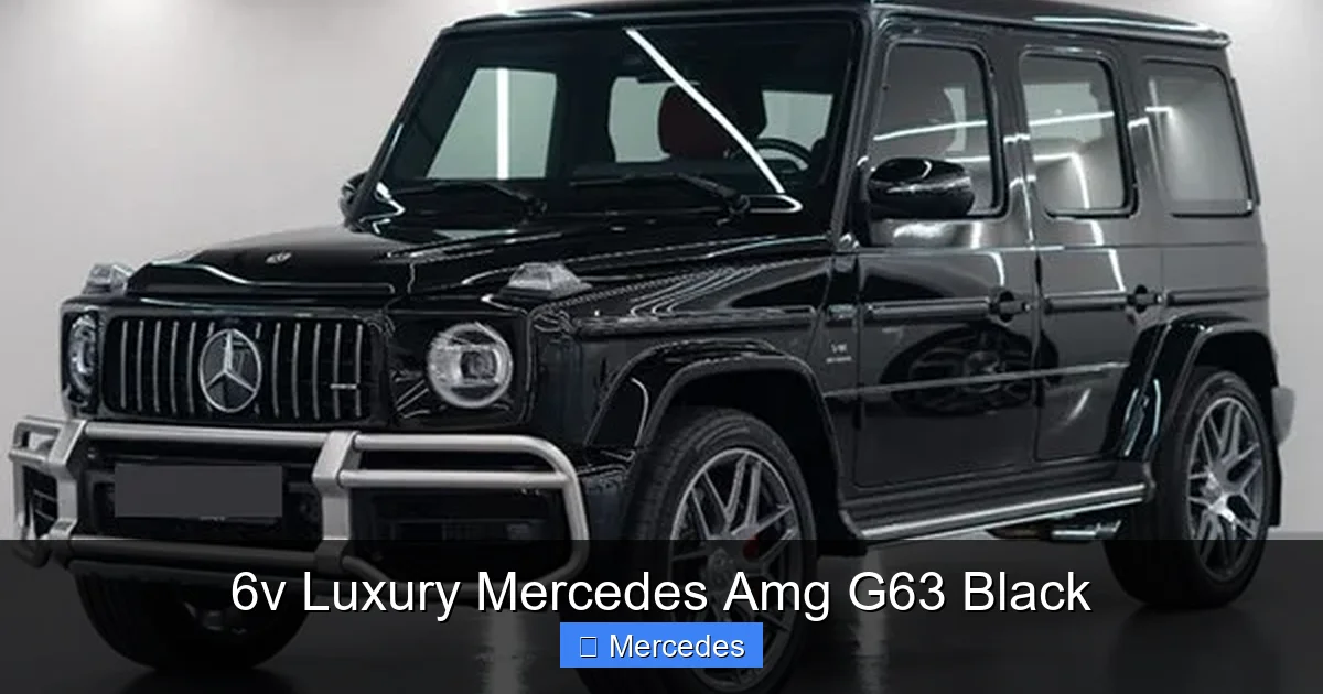 6v Luxury Mercedes Amg G63 Black