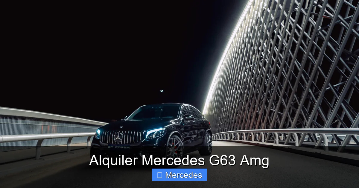 Alquiler Mercedes G63 Amg