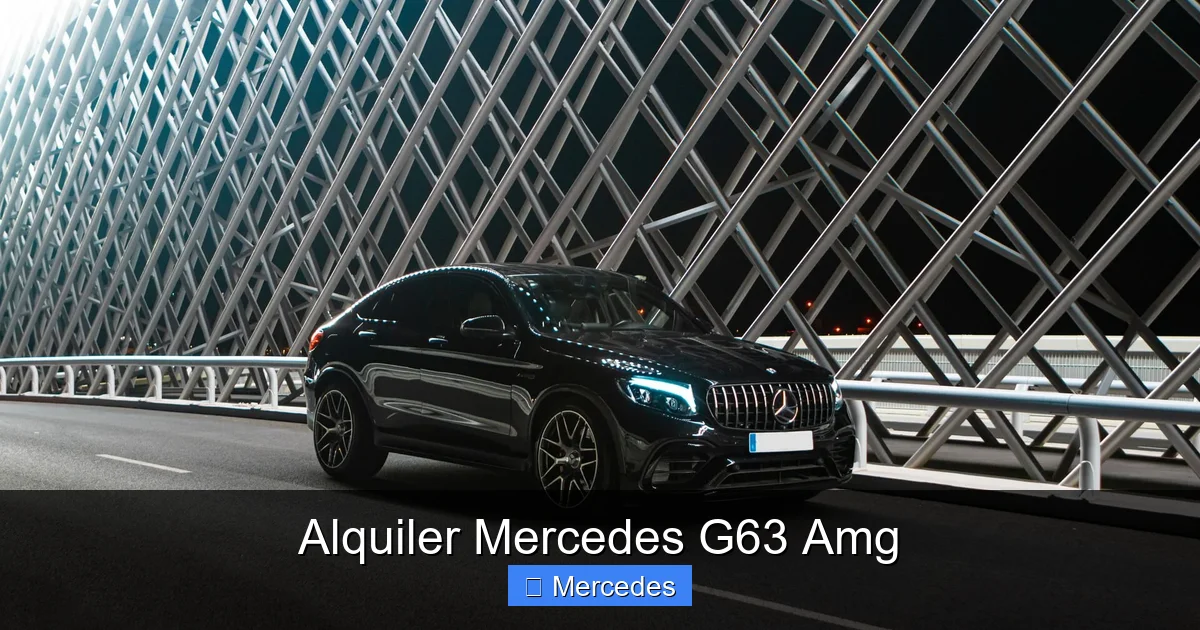 Alquiler Mercedes G63 Amg