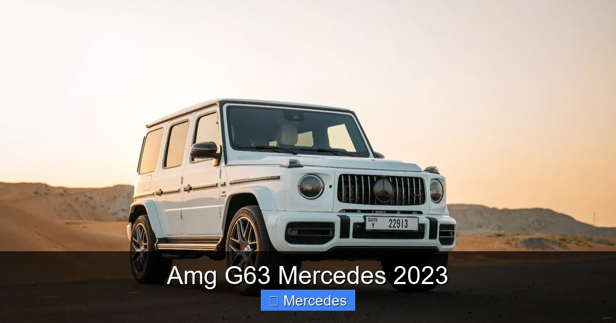 Amg G63 Mercedes 2023