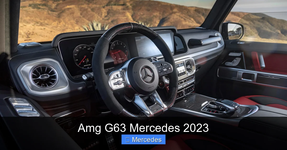 Amg G63 Mercedes 2023