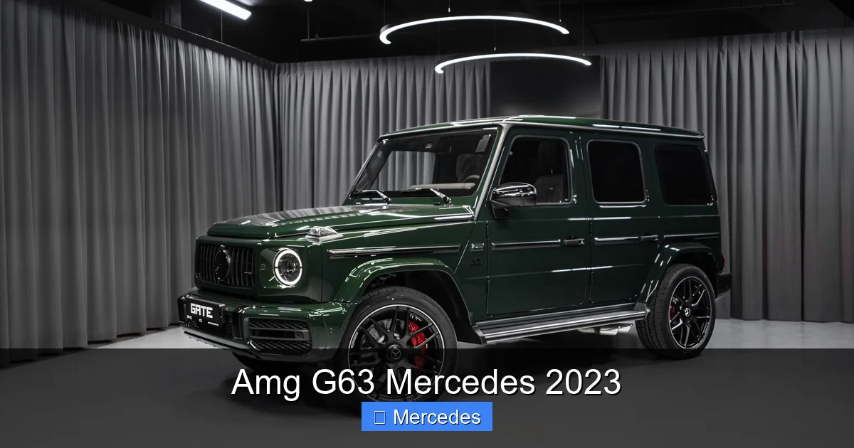 Amg G63 Mercedes 2023