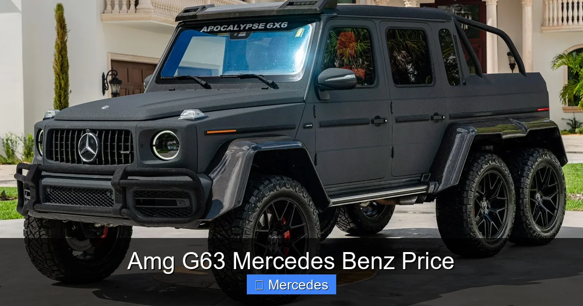 Amg G63 Mercedes Benz Price