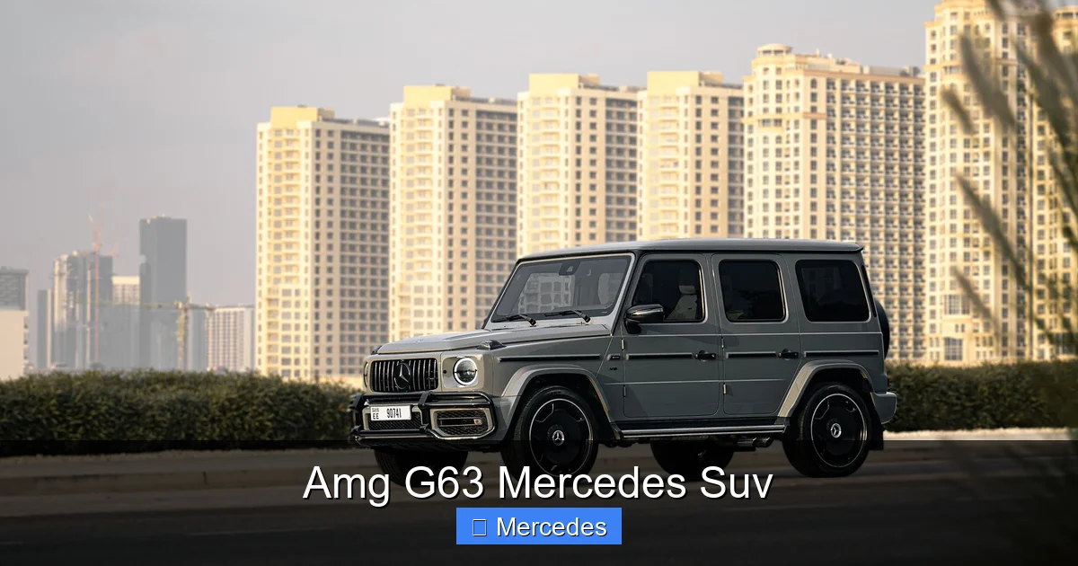 Amg G63 Mercedes Suv