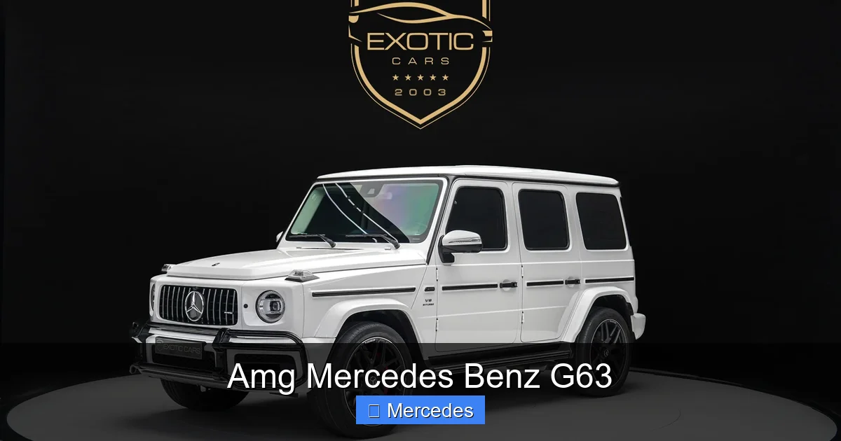 Amg Mercedes Benz G63