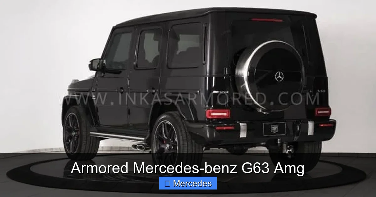 Armored Mercedes-benz G63 Amg