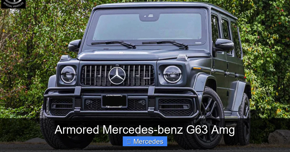 Armored Mercedes-benz G63 Amg