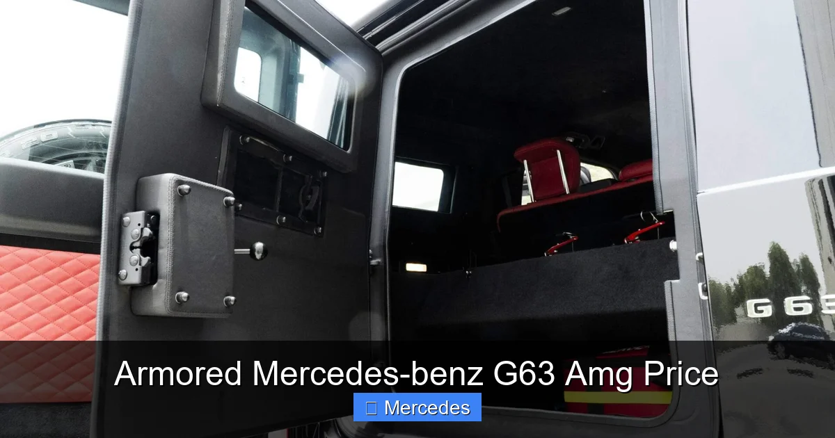 Armored Mercedes-benz G63 Amg Price