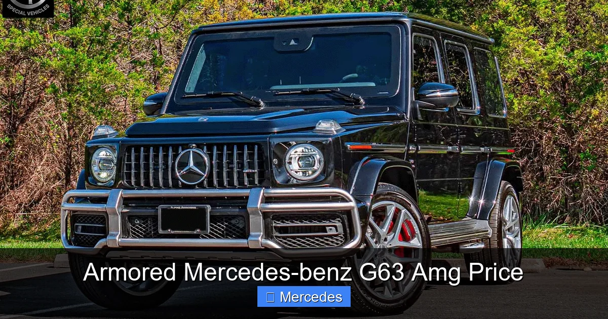 Armored Mercedes-benz G63 Amg Price