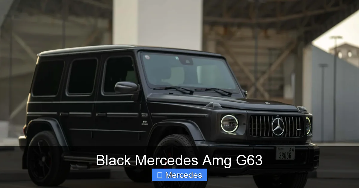 Black Mercedes Amg G63