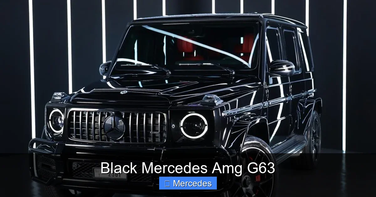 Black Mercedes Amg G63