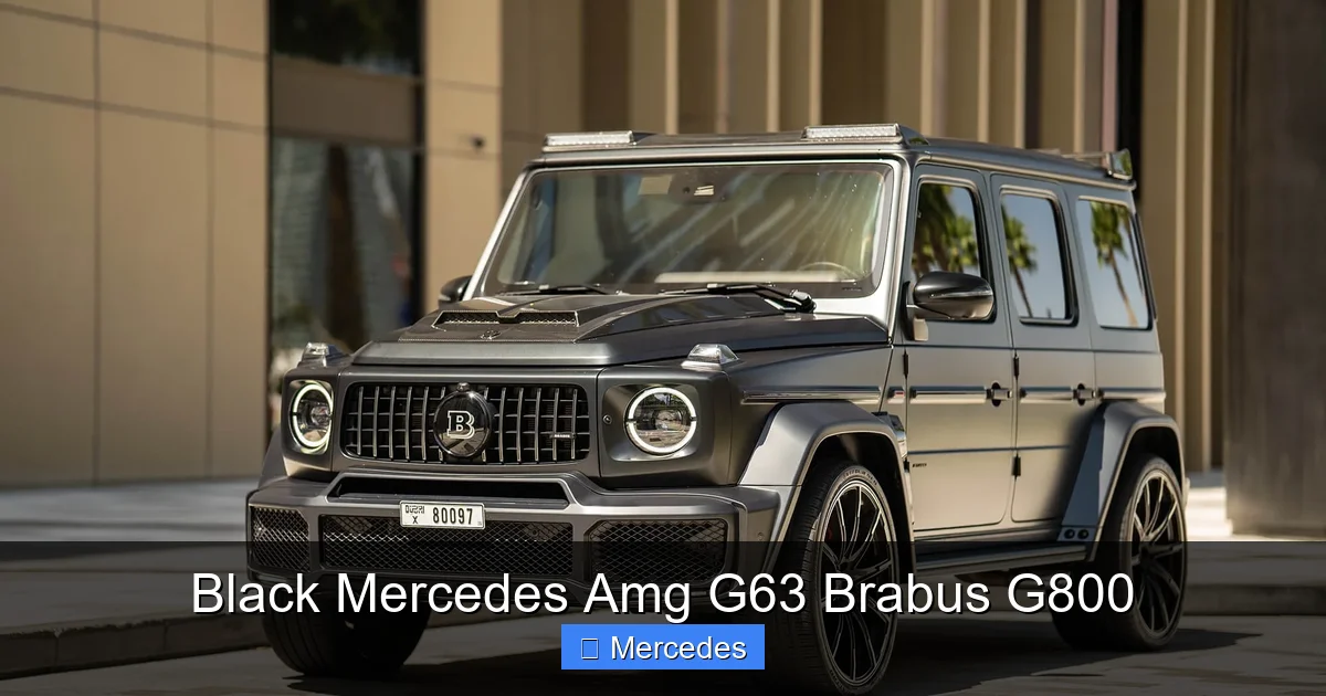 Black Mercedes Amg G63 Brabus G800