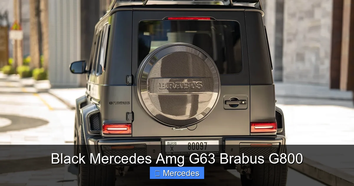 Black Mercedes Amg G63 Brabus G800