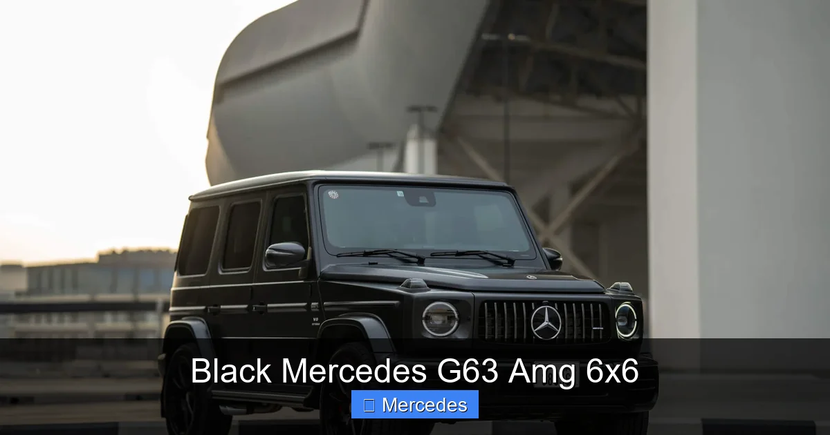 Black Mercedes G63 Amg 6x6