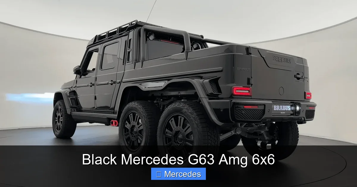 Black Mercedes G63 Amg 6x6