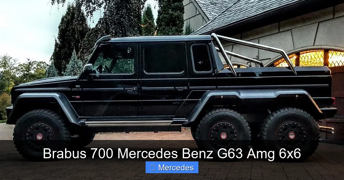 Brabus 700 Mercedes Benz G63 Amg 6x6