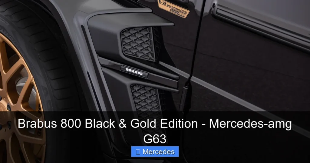 Brabus 800 Black & Gold Edition - Mercedes-amg G63