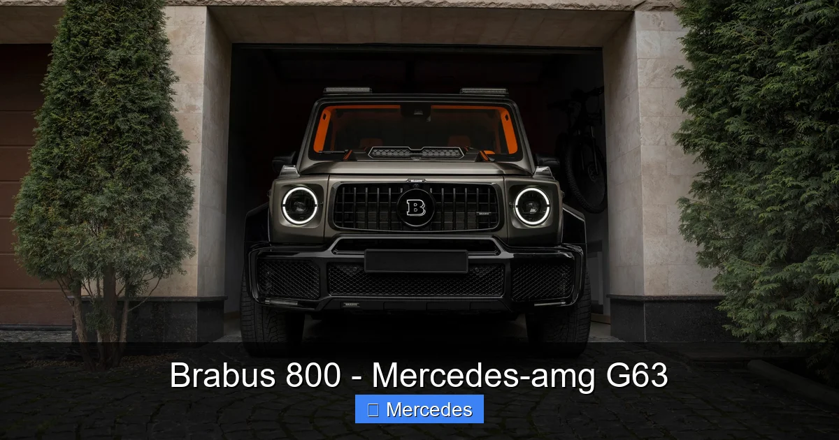 Brabus 800 - Mercedes-amg G63