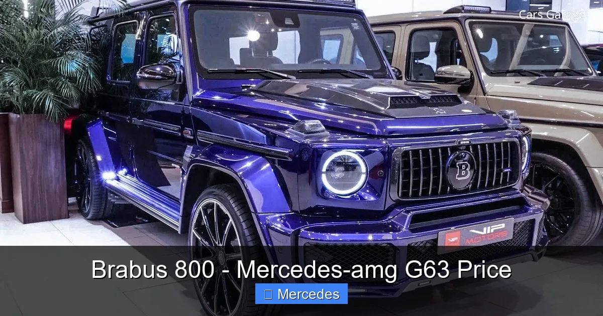 Brabus 800 - Mercedes-amg G63 Price
