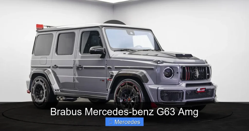 Brabus Mercedes-benz G63 Amg
