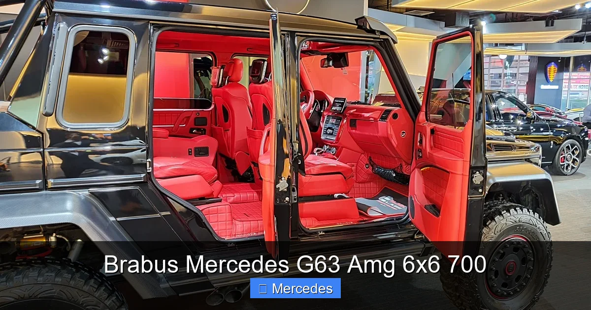 Brabus Mercedes G63 Amg 6x6 700
