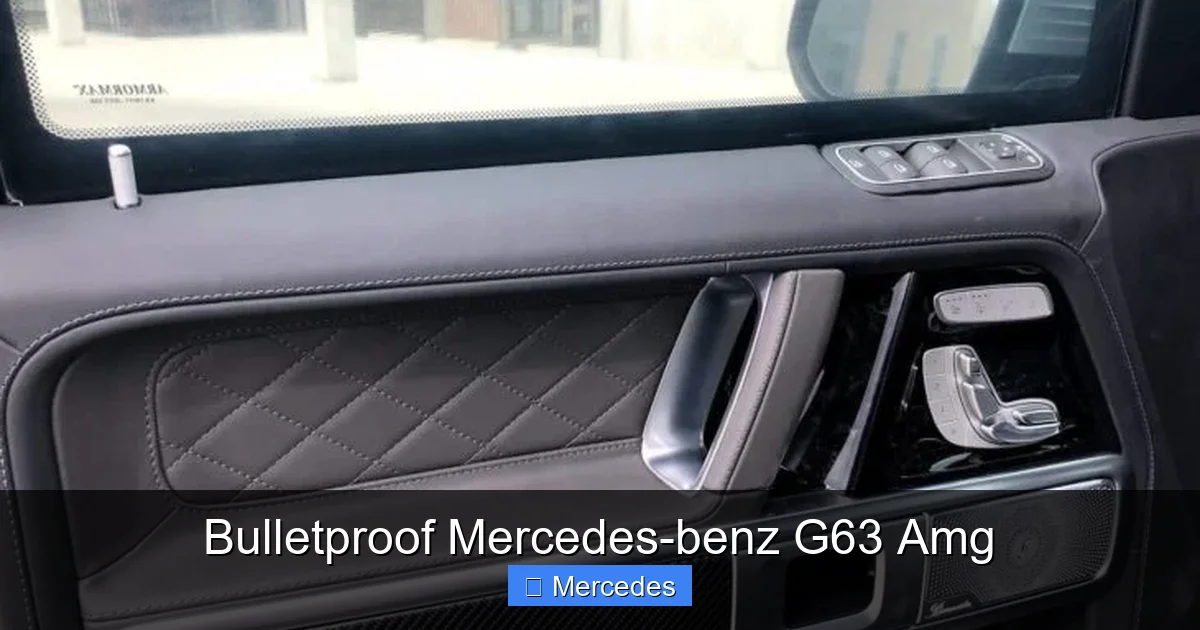 Bulletproof Mercedes-benz G63 Amg