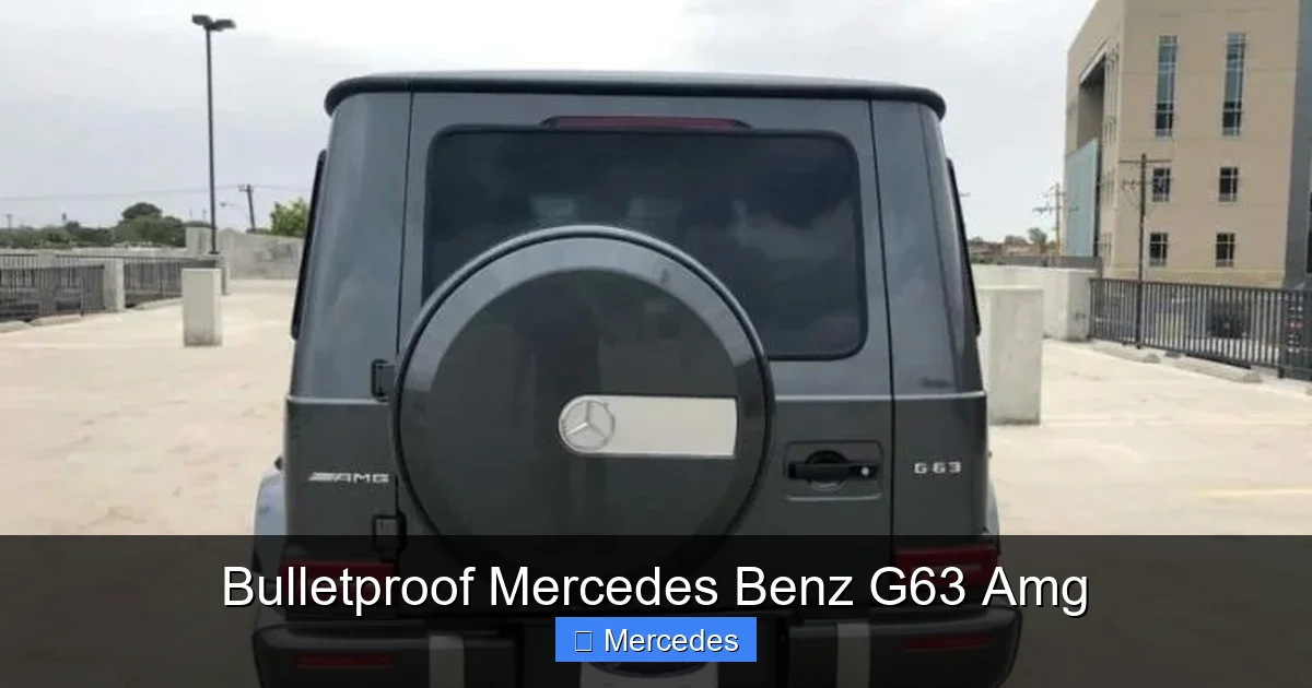 Bulletproof Mercedes Benz G63 Amg